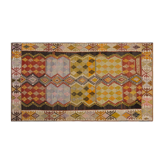 Vintage Large Kırşehir Kilim, 194 x 374 cm / 6.4 x 12.3 ft Kilim