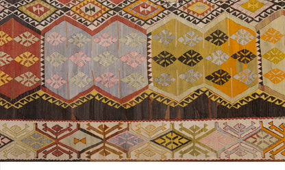 Vintage Large Kırşehir Kilim, 194 x 374 cm / 6.4 x 12.3 ft Kilim