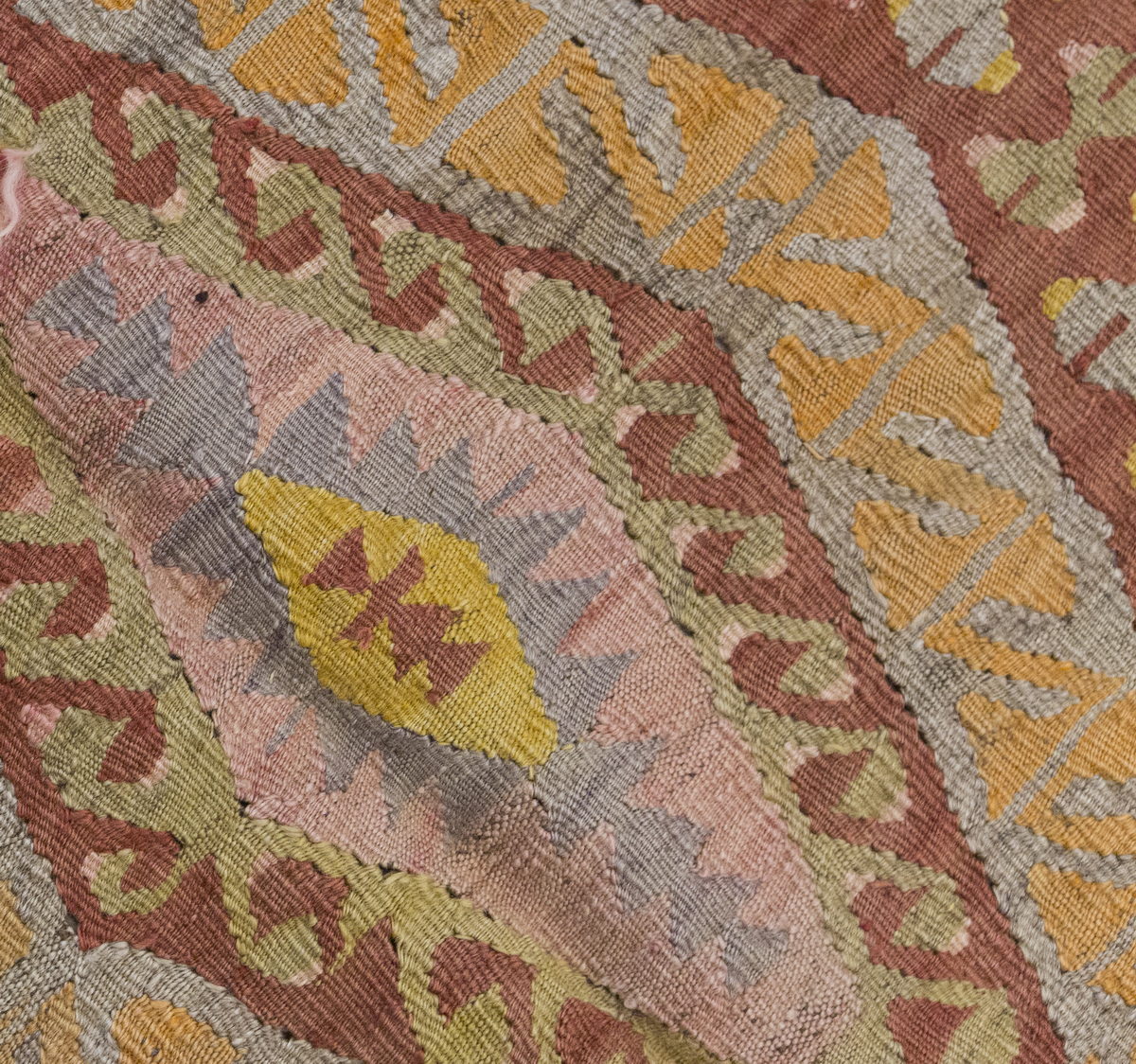 Vintage Large Konta Kilim, 136 x 330 cm / 4.6 x 11 ft Kilim