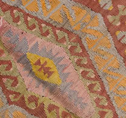 Vintage Large Konta Kilim, 136 x 330 cm / 4.6 x 11 ft Kilim
