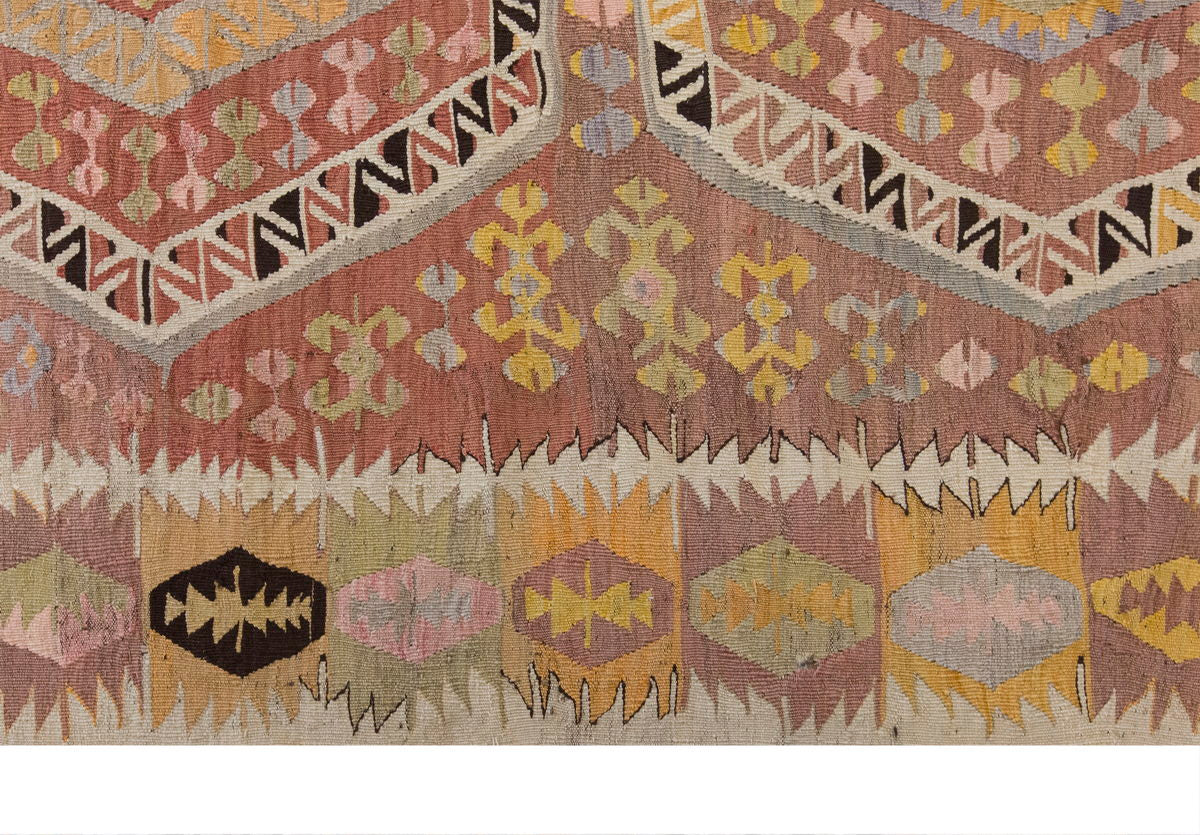 Vintage Large Konta Kilim, 136 x 330 cm / 4.6 x 11 ft Kilim