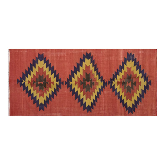 Vintage Large Konya Kilim, 121 x 345 cm / 4 x 11.4 ft Kilim