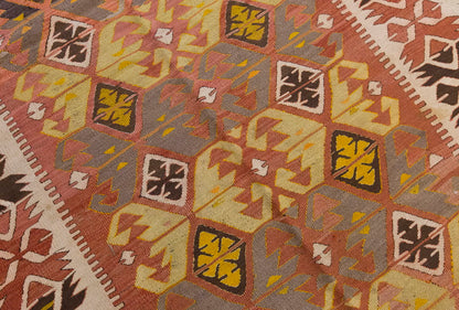Vintage Large Konya Kilim, 126 x 323 cm / 4.2 x 10.7 ft Kilim