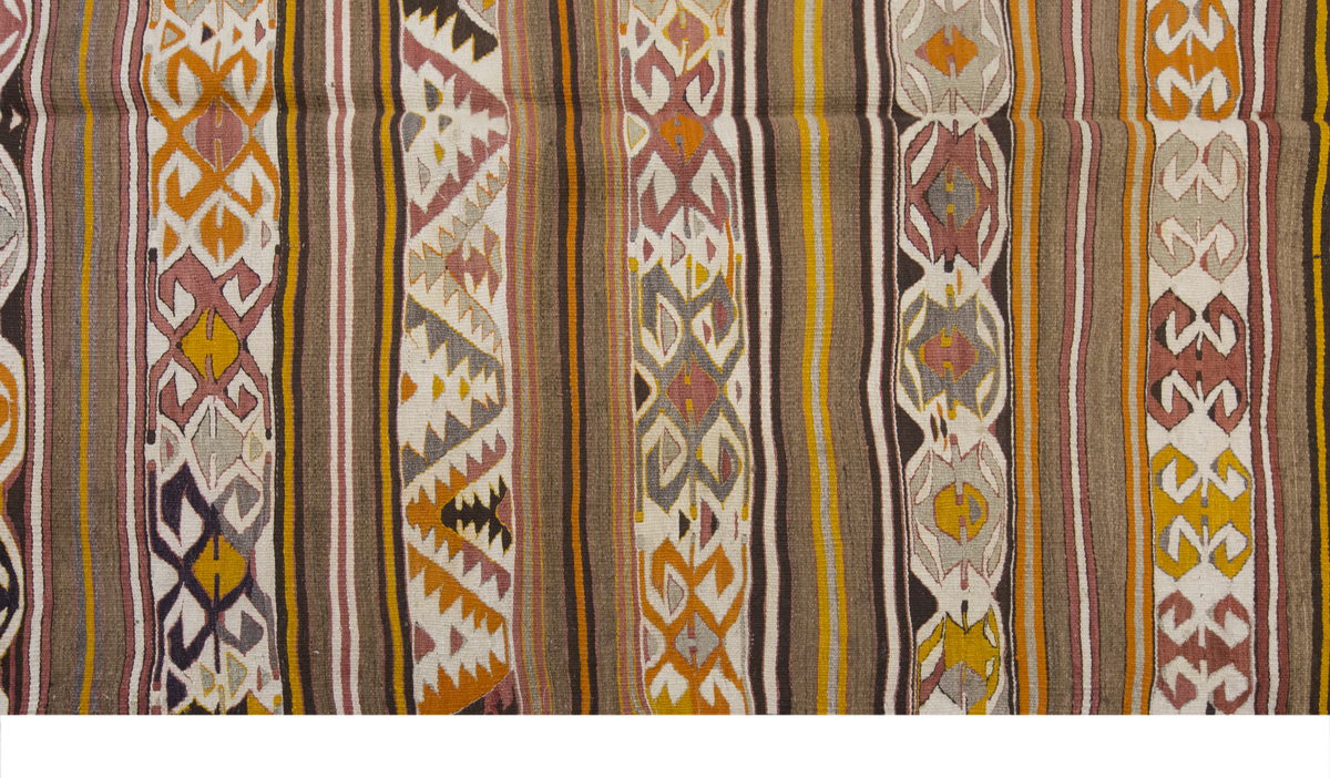 Vintage Large Konya Kilim, 135 x 315 cm / 4.5 x 10.4 ft Kilim
