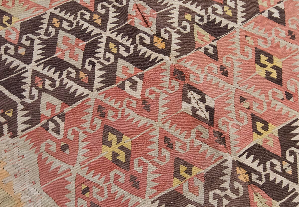 Vintage Large Konya Kilim, 135 x 384 cm / 4.5 x 12.7 ft Kilim