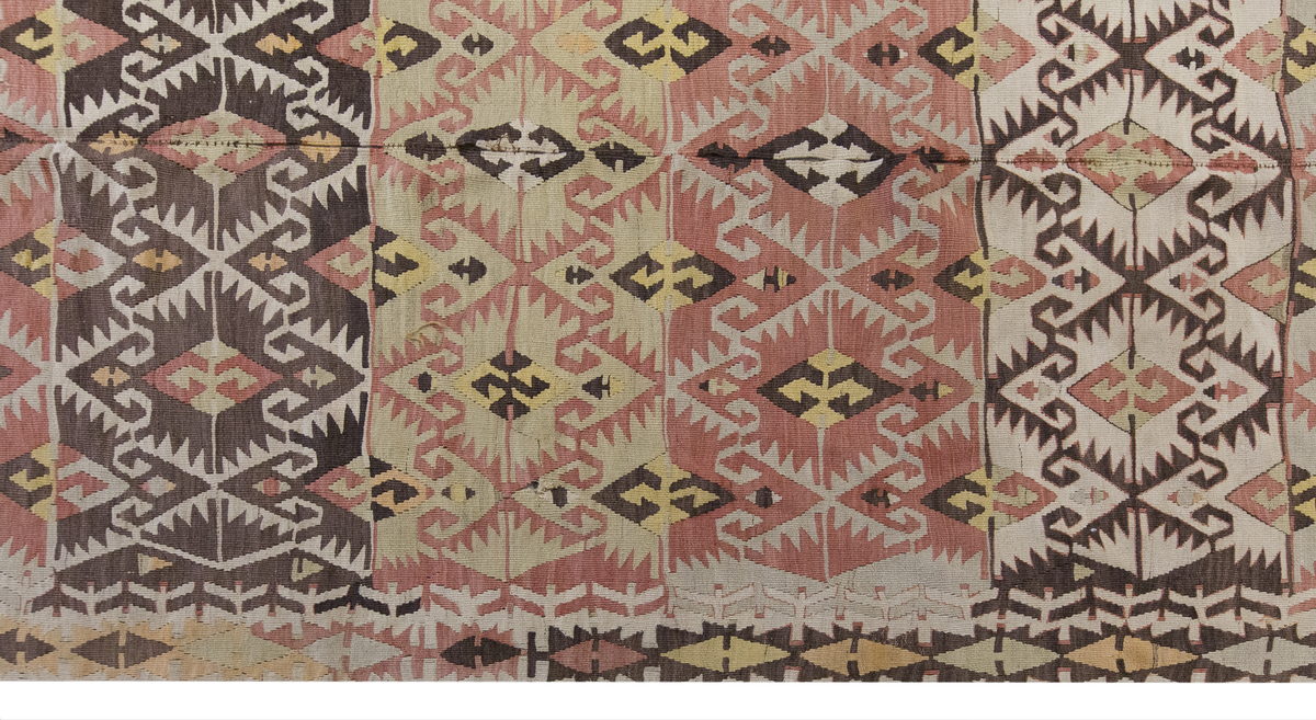 Vintage Large Konya Kilim, 135 x 384 cm / 4.5 x 12.7 ft Kilim