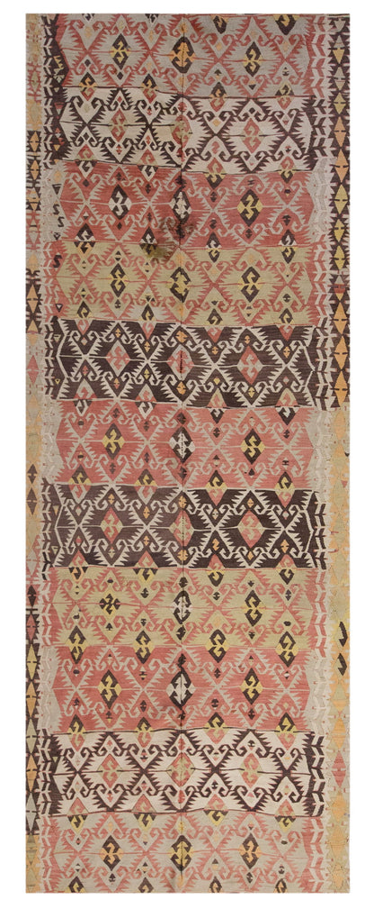 Vintage Large Konya Kilim, 135 x 384 cm / 4.5 x 12.7 ft Kilim