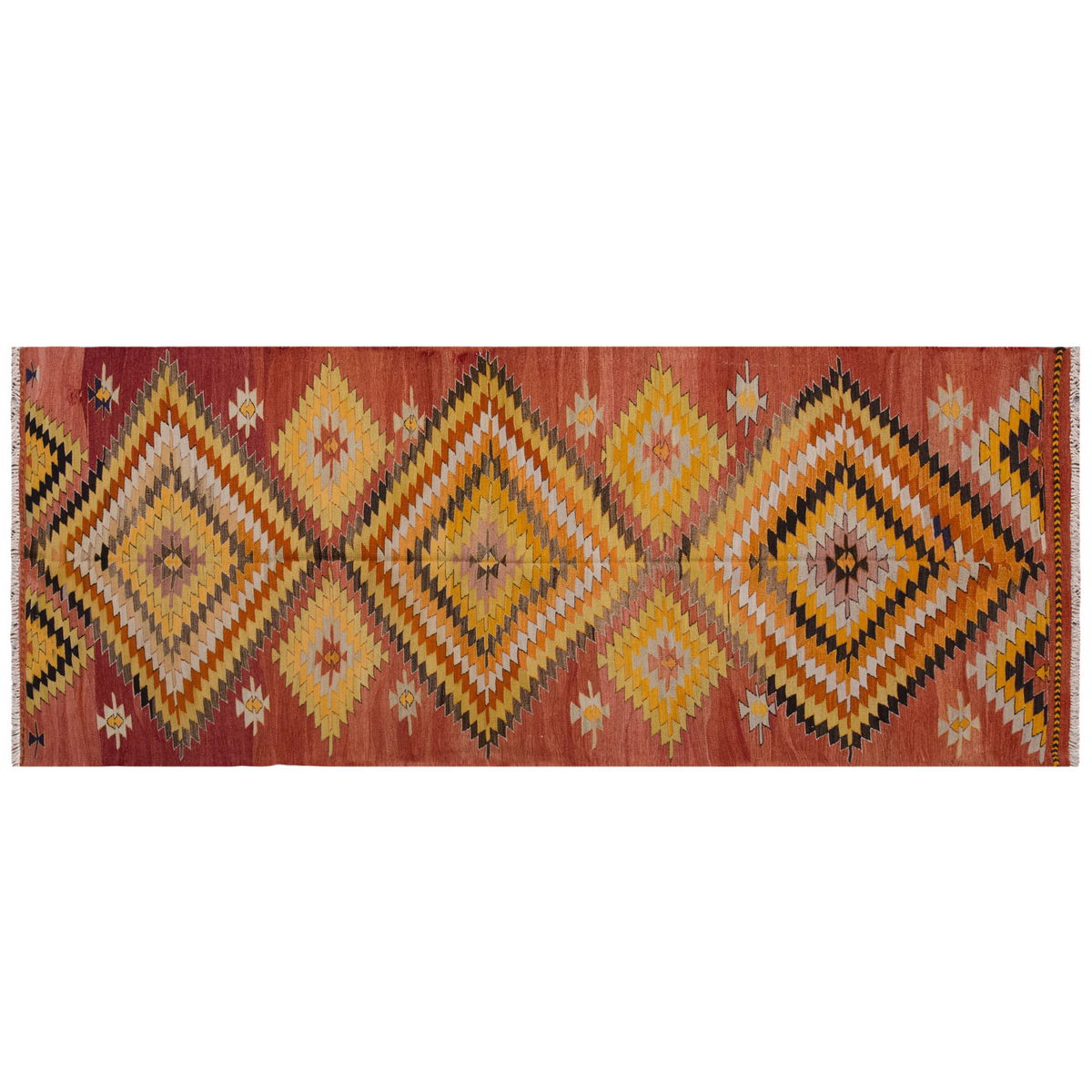 Vintage Large Konya Kilim, 142 x 359 cm / 4.8 x 11.9 ft Kilim