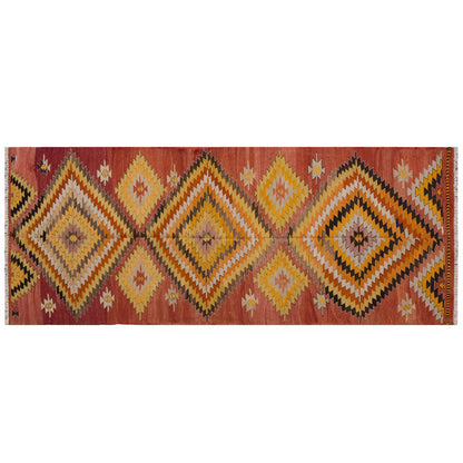 Vintage Large Konya Kilim, 142 x 359 cm / 4.8 x 11.9 ft Kilim
