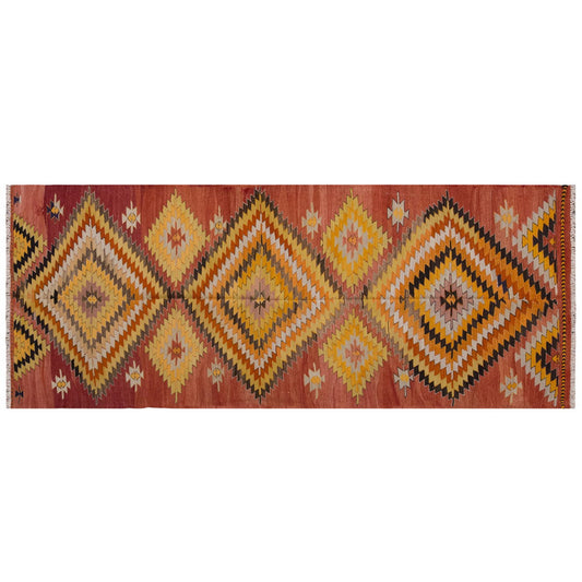 Vintage Large Konya Kilim, 142 x 359 cm / 4.8 x 11.9 ft Kilim