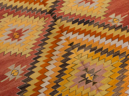Vintage Large Konya Kilim, 142 x 359 cm / 4.8 x 11.9 ft Kilim