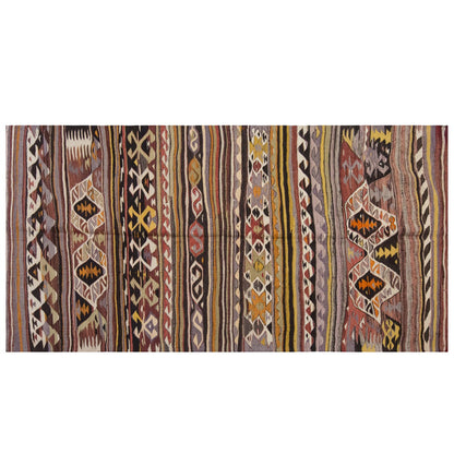Vintage Large Konya Kilim, 144 x 284 cm / 4.9 x 9.4 ft Kilim