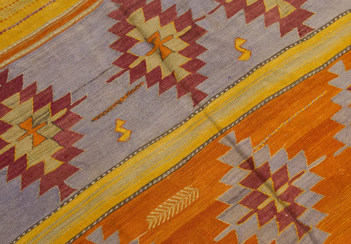 Vintage Large Konya Kilim, 146 x 314 cm / 4.9 x 10.4 ft Kilim