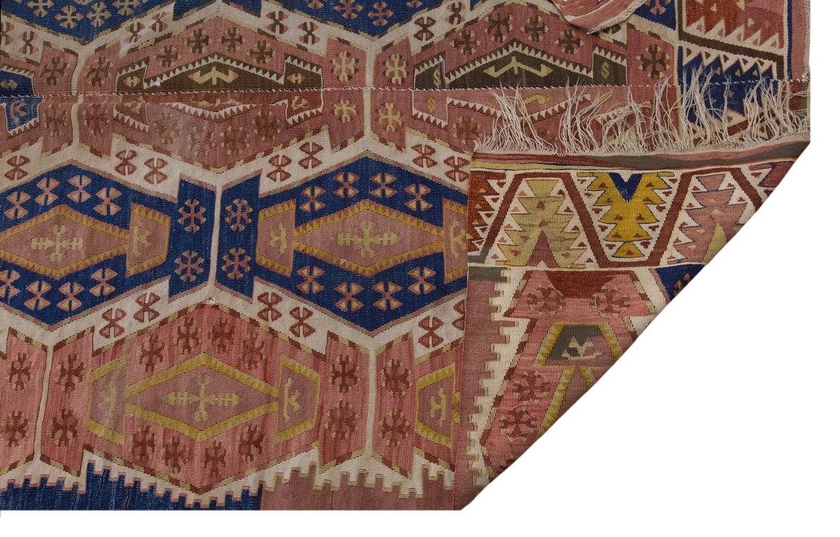Vintage Large Konya Kilim, 146 x 397 cm / 4.9 x 13 ft Kilim
