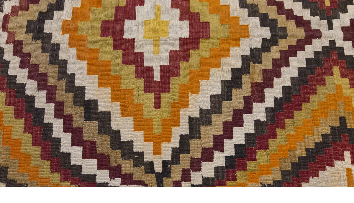 Vintage Large Konya Kilim, 149 x 340 cm / 5 x 11.2 ft Kilim