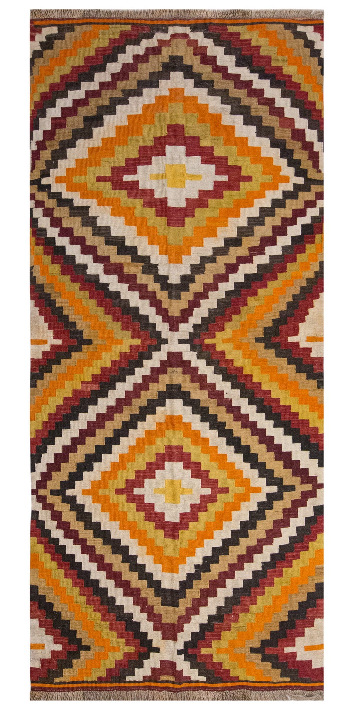Vintage Large Konya Kilim, 149 x 340 cm / 5 x 11.2 ft Kilim
