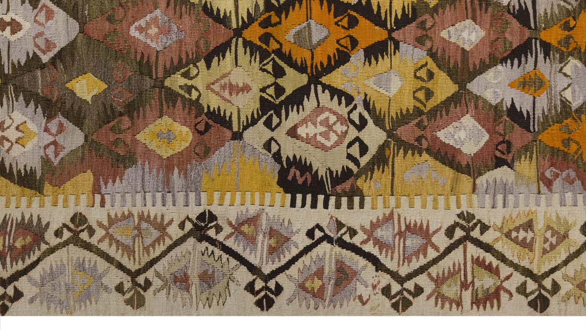 Vintage Large Konya Kilim, 153 x 361 cm / 5 x 12 ft Kilim