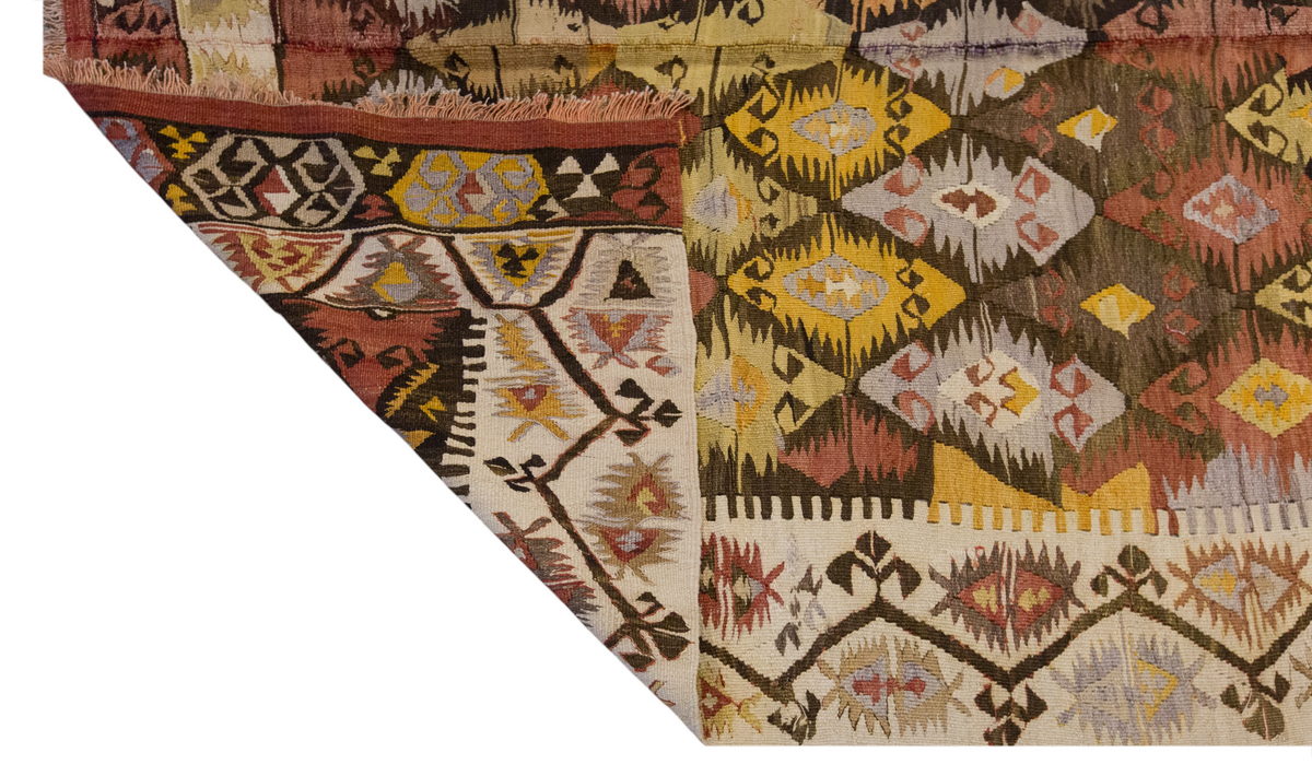 Vintage Large Konya Kilim, 153 x 361 cm / 5 x 12 ft Kilim