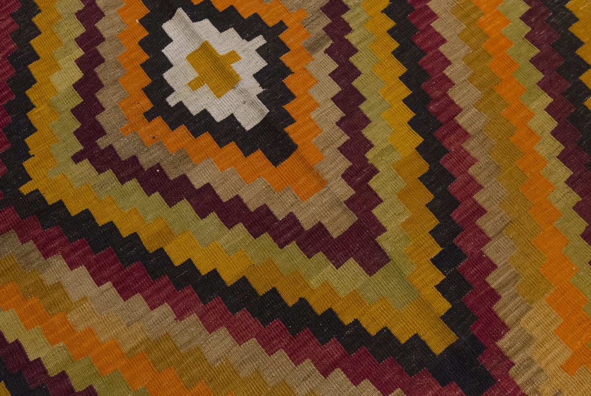 Vintage Large Konya Kilim, 154 x 344 cm / 5 x 11.3 ft Kilim