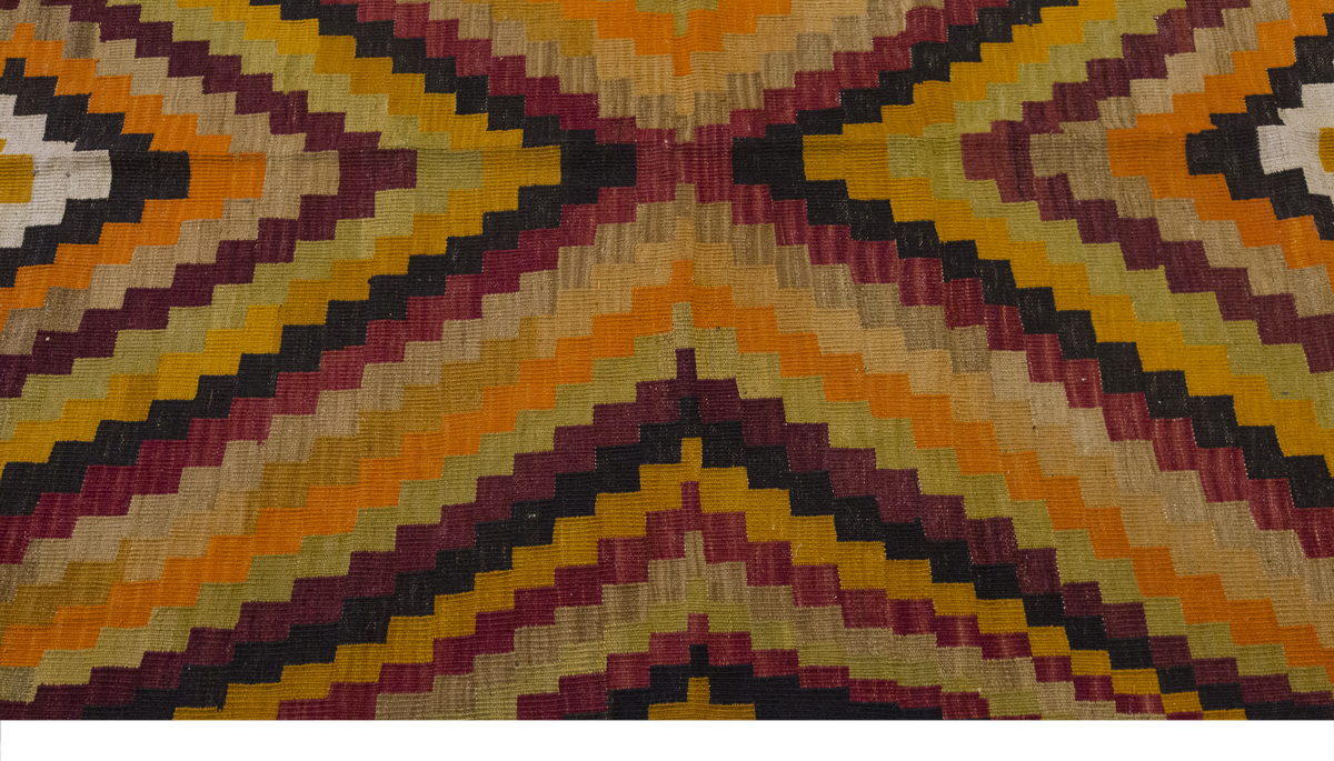 Vintage Large Konya Kilim, 154 x 344 cm / 5 x 11.3 ft Kilim