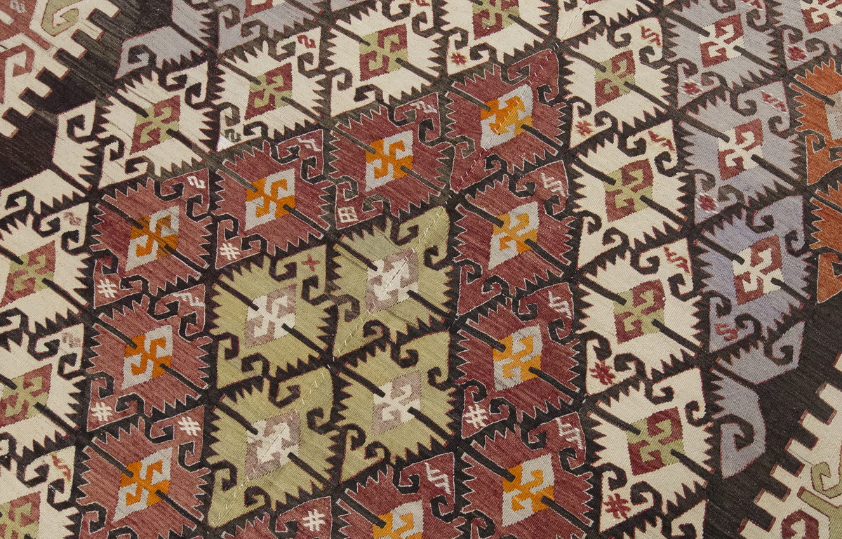Vintage Large Konya Kilim, 154 x 398 cm / 5 x 13 ft Kilim