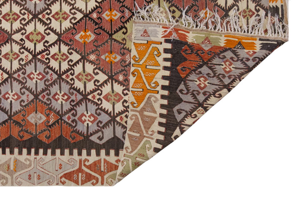Vintage Large Konya Kilim, 154 x 398 cm / 5 x 13 ft Kilim