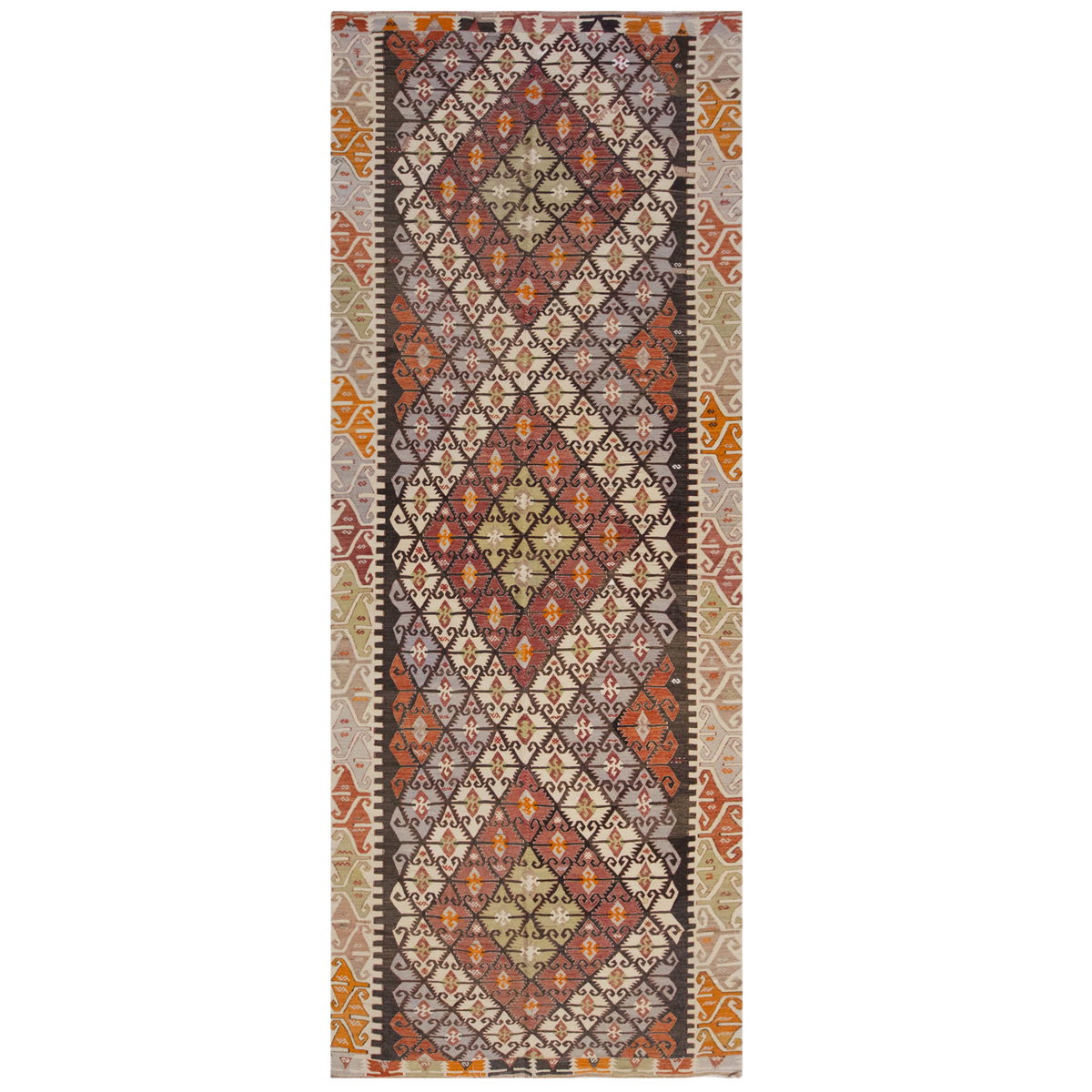Vintage Large Konya Kilim, 154 x 398 cm / 5 x 13 ft Kilim