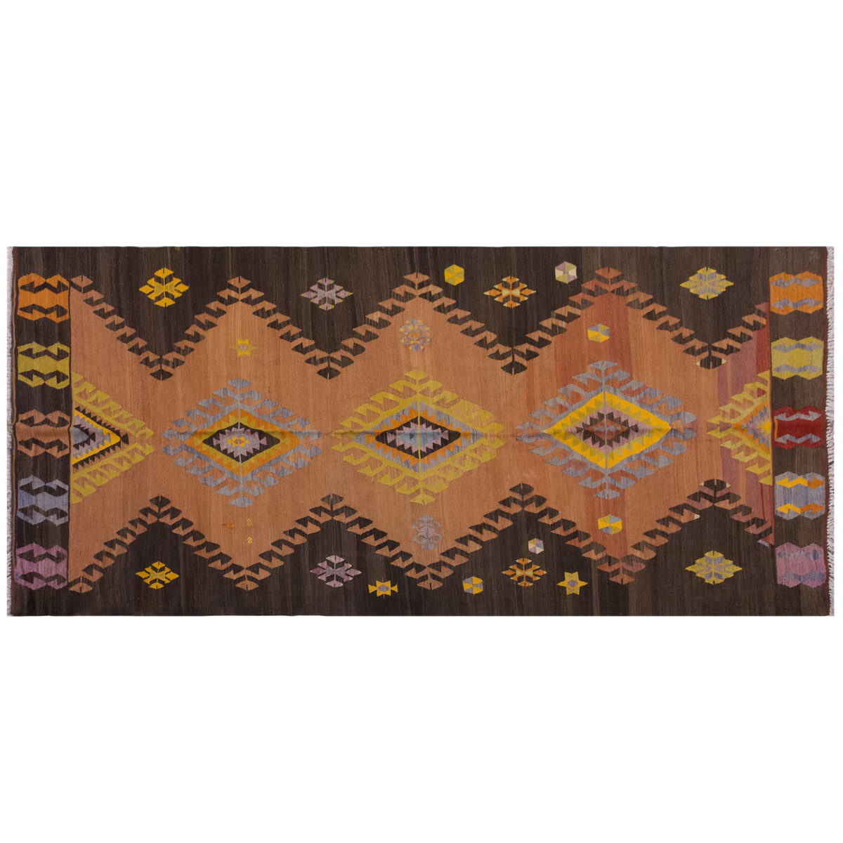 Vintage Large Konya Kilim, 155 x 340 cm / 5.1 x 11.2 ft Kilim