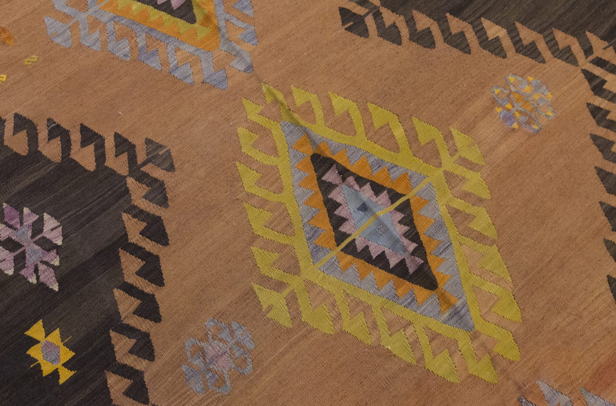 Vintage Large Konya Kilim, 155 x 340 cm / 5.1 x 11.2 ft Kilim