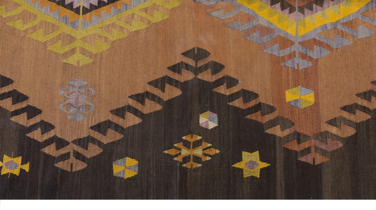 Vintage Large Konya Kilim, 155 x 340 cm / 5.1 x 11.2 ft Kilim