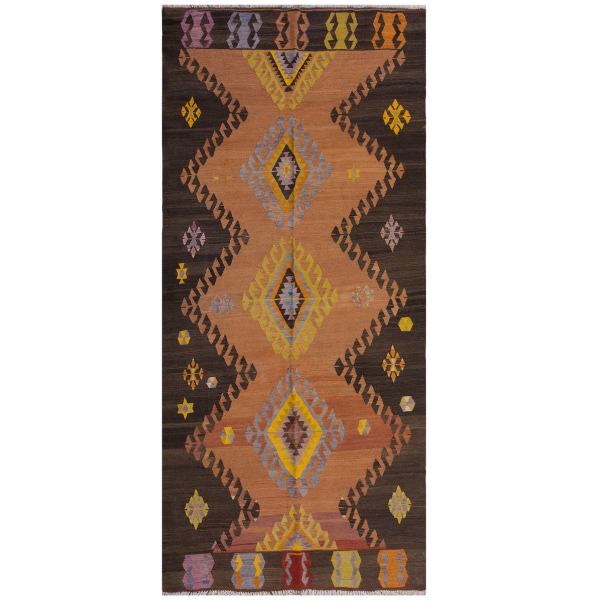 Vintage Large Konya Kilim, 155 x 340 cm / 5.1 x 11.2 ft Kilim