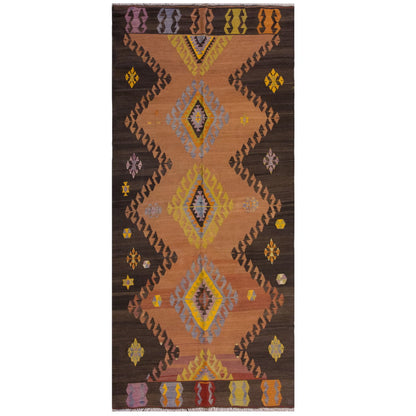 Vintage Large Konya Kilim, 155 x 340 cm / 5.1 x 11.2 ft Kilim