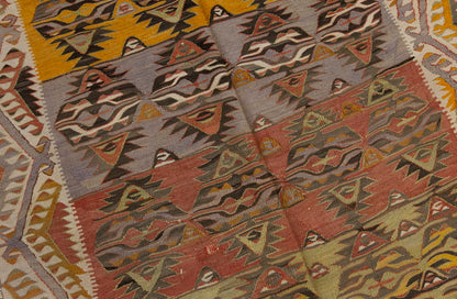 Vintage Large Konya Kilim, 156 x 282 cm / 5.1 x 9.3 ft Kilim