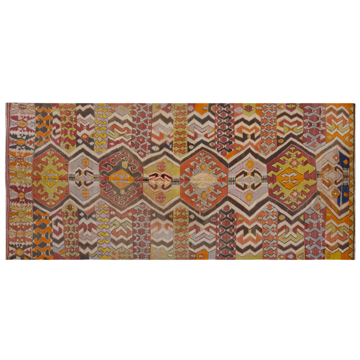 Vintage Large Konya Kilim, 156 x 349 cm / 5.1 x 11.5 ft Kilim