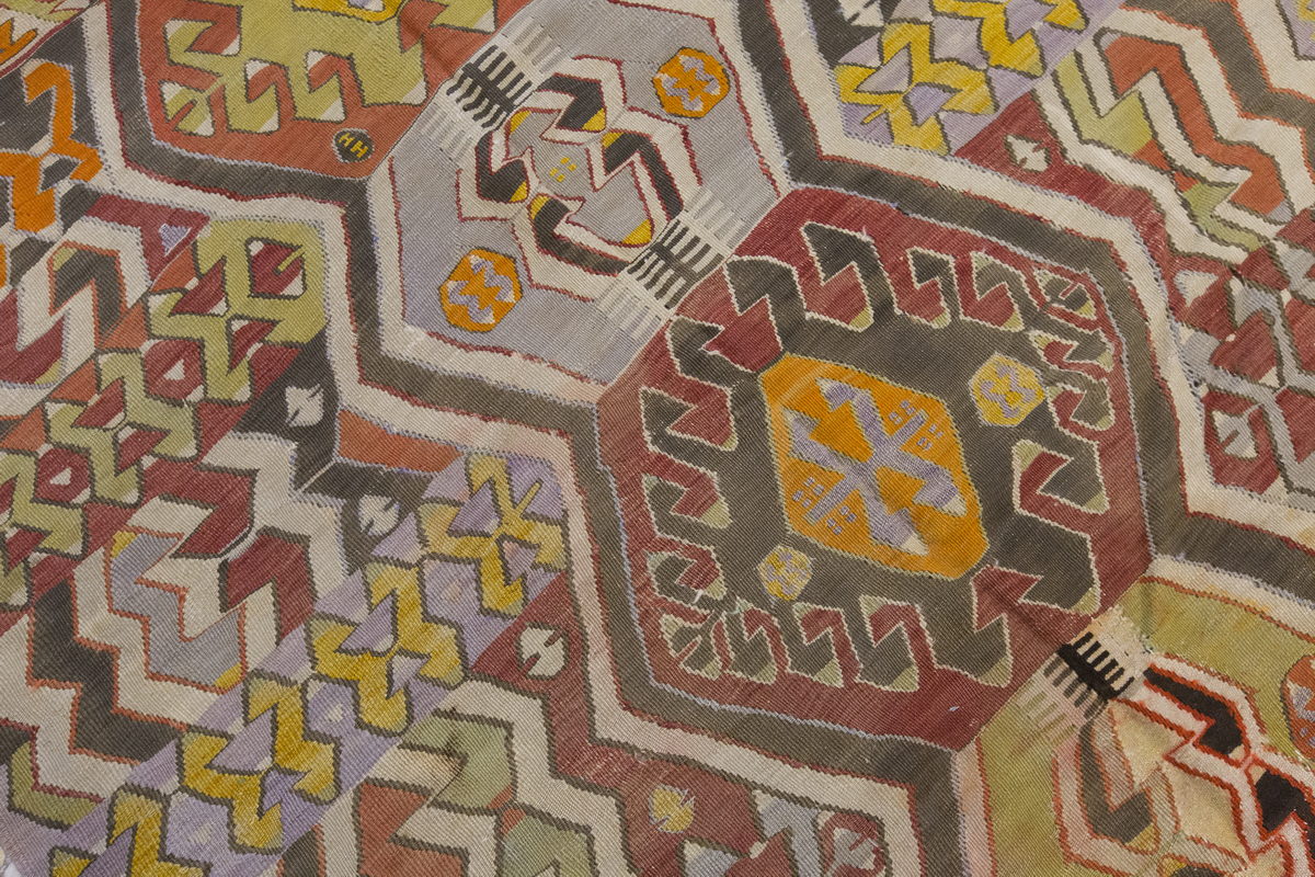 Vintage Large Konya Kilim, 156 x 349 cm / 5.1 x 11.5 ft Kilim