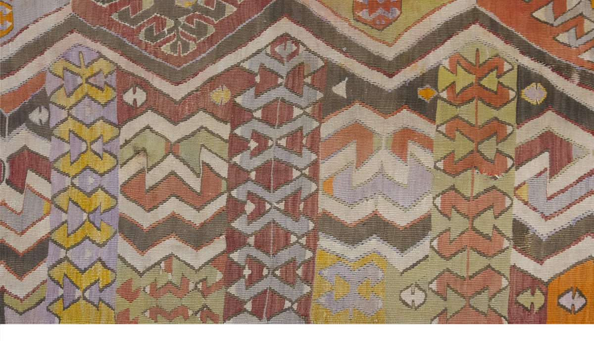 Vintage Large Konya Kilim, 156 x 349 cm / 5.1 x 11.5 ft Kilim