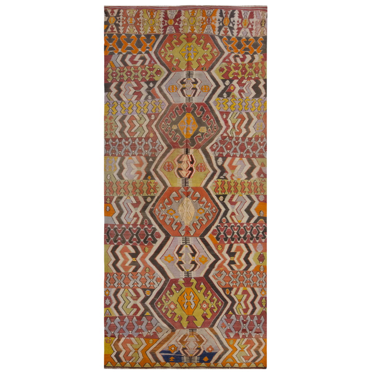 Vintage Large Konya Kilim, 156 x 349 cm / 5.1 x 11.5 ft Kilim