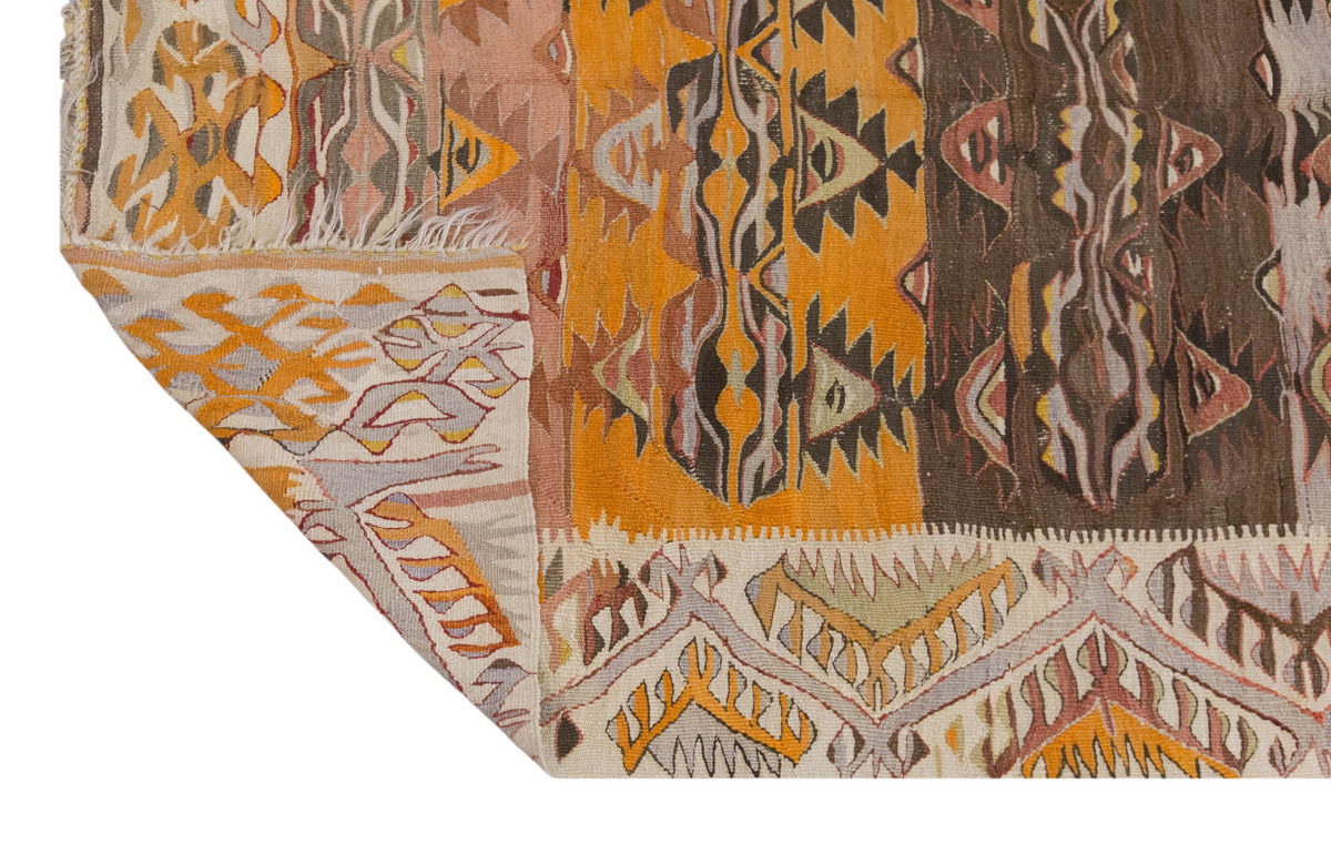 Vintage Large Konya Kilim, 157 x 404 cm / 5.2 x 13.3 ft Kilim
