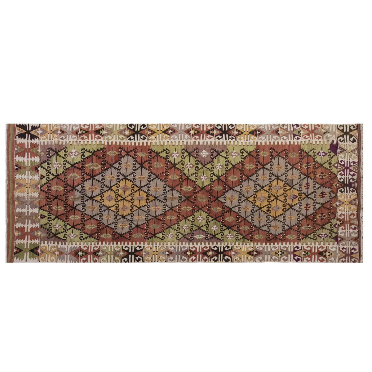 Vintage Large Konya Kilim, 157 x 405 cm / 5.2 x 13.3 ft Kilim