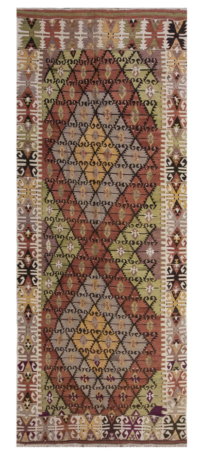 Vintage Large Konya Kilim, 157 x 405 cm / 5.2 x 13.3 ft Kilim