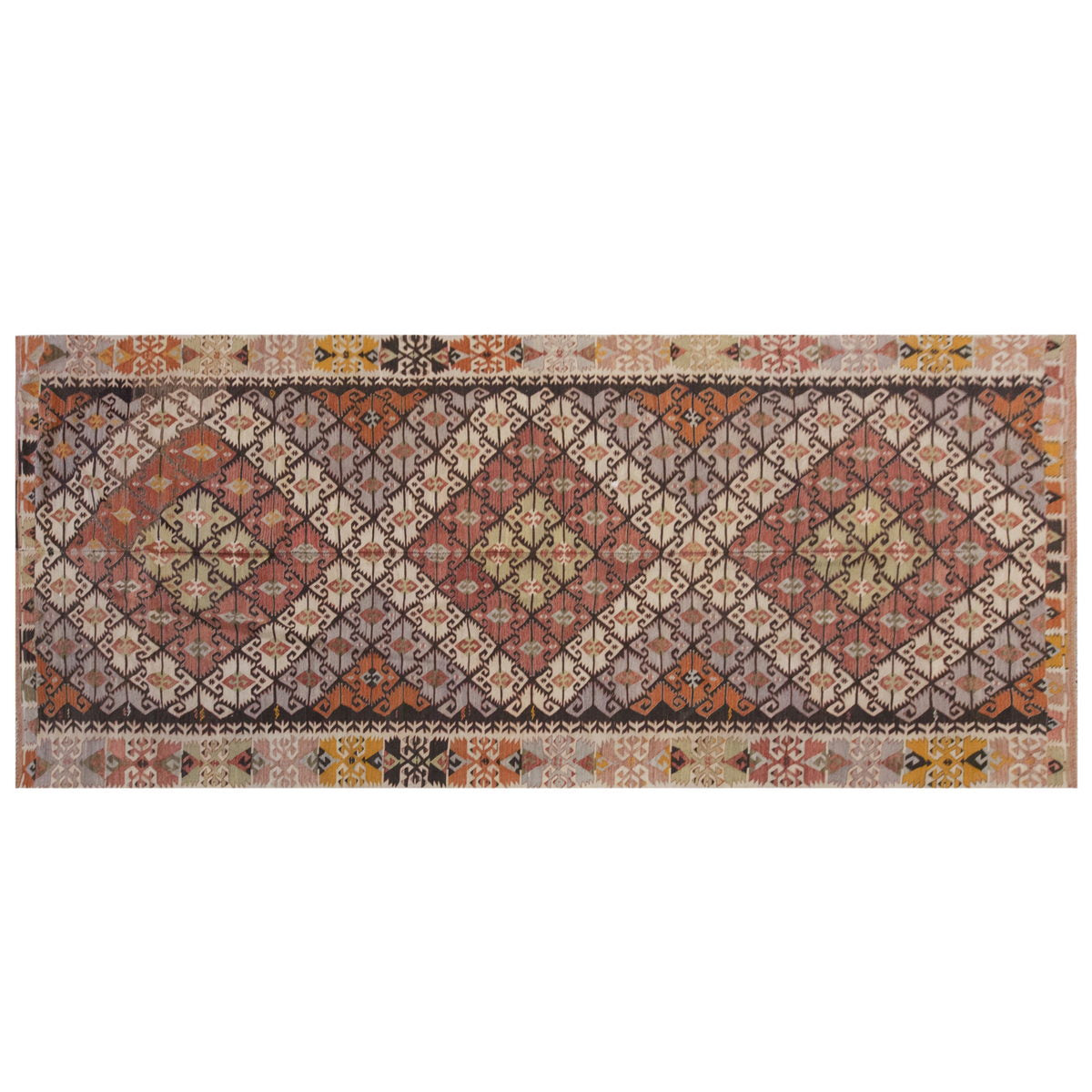 Vintage Large Konya Kilim, 161 x 385 cm / 5.3 x 12.8 ft Kilim