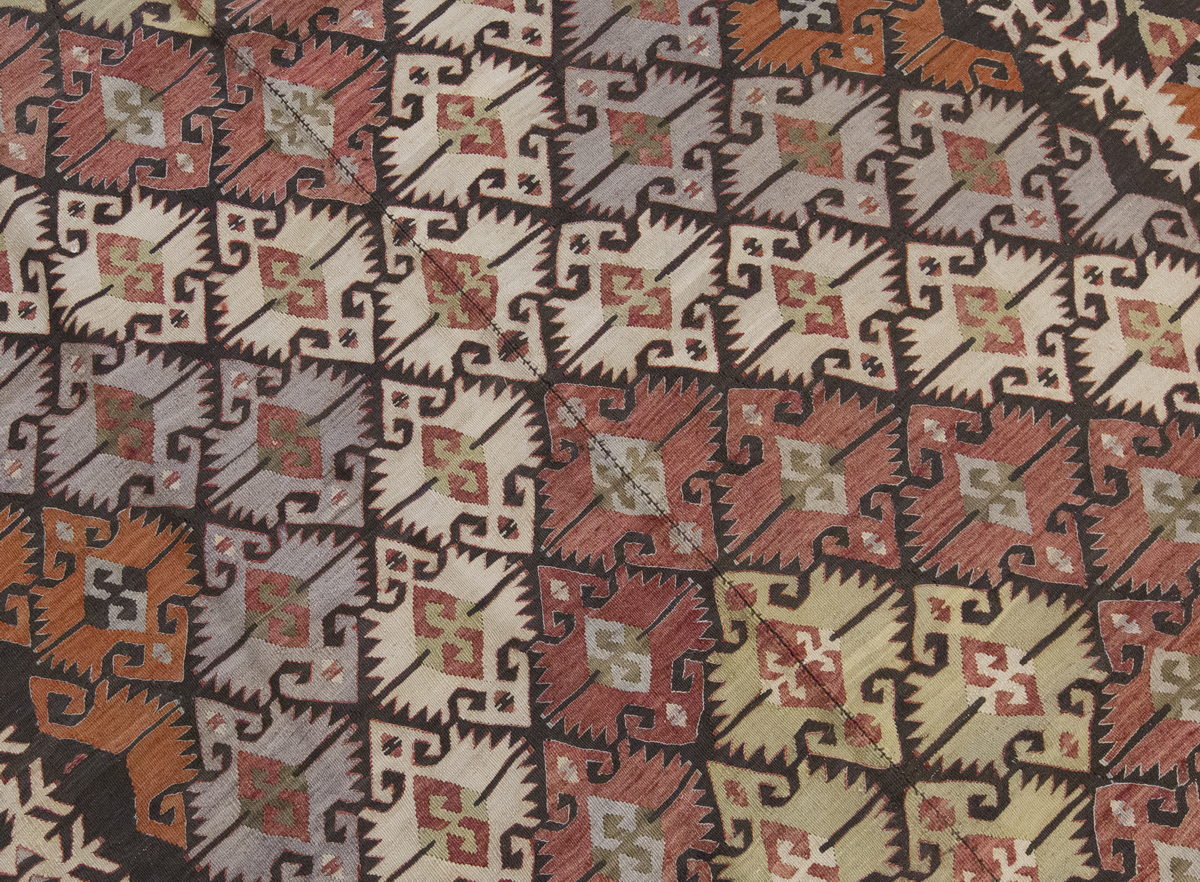 Vintage Large Konya Kilim, 161 x 385 cm / 5.3 x 12.8 ft Kilim