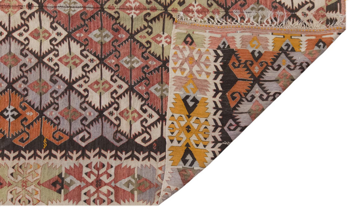 Vintage Large Konya Kilim, 161 x 385 cm / 5.3 x 12.8 ft Kilim