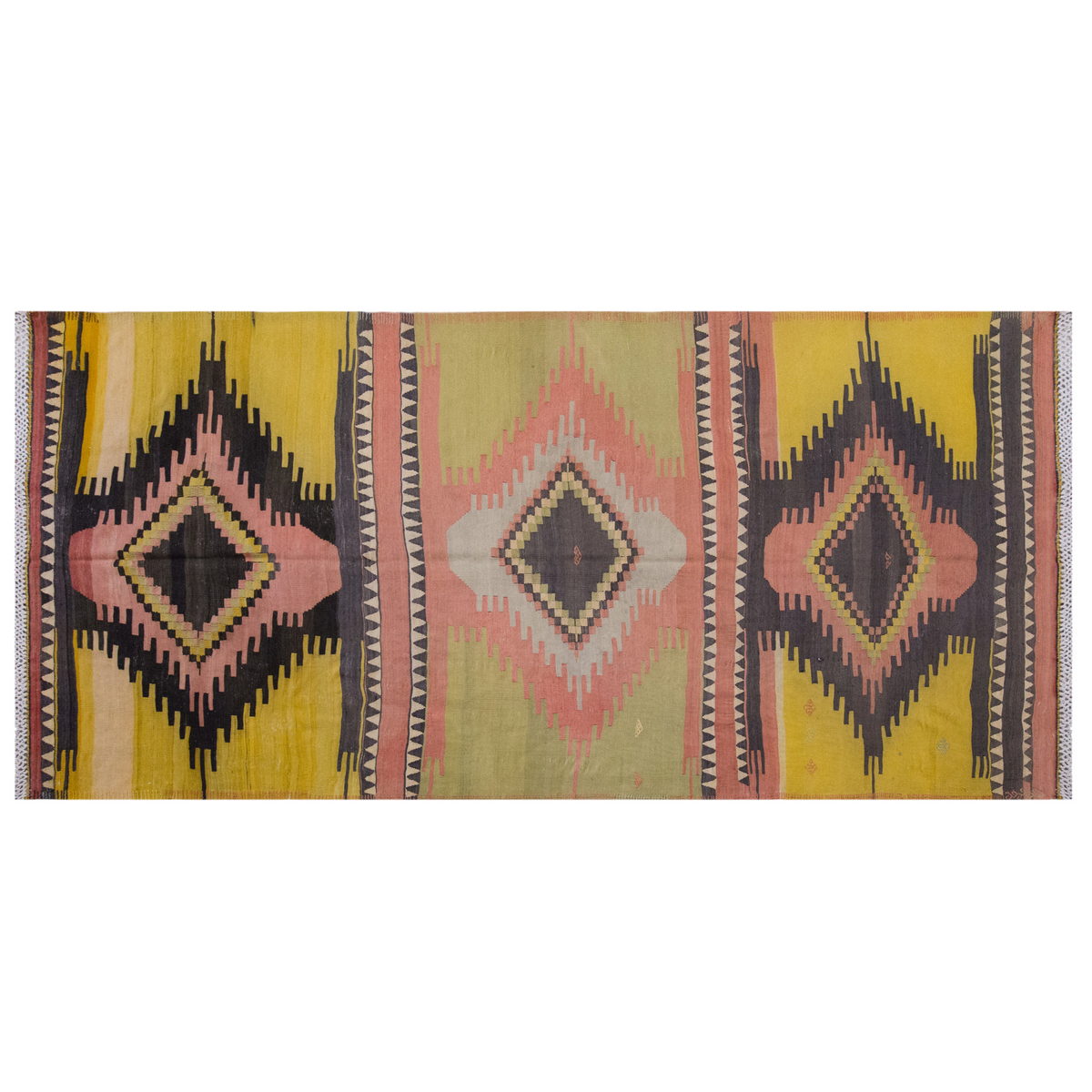 Vintage Large Konya Kilim, 163 x 349 cm / 5.4 x 11.5 ft Kilim