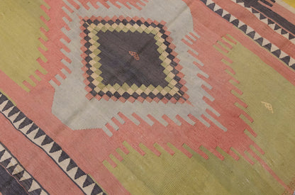 Vintage Large Konya Kilim, 163 x 349 cm / 5.4 x 11.5 ft Kilim