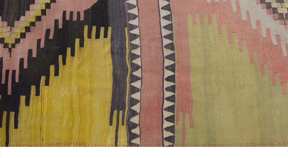 Vintage Large Konya Kilim, 163 x 349 cm / 5.4 x 11.5 ft Kilim