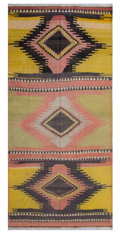 Vintage Large Konya Kilim, 163 x 349 cm / 5.4 x 11.5 ft Kilim