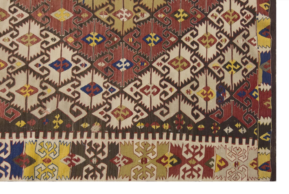 Vintage Large Konya Kilim, 164 x 450 cm / 5.5 x 14.9 ft Kilim