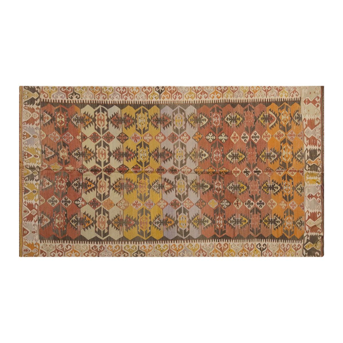 Vintage Large Konya Kilim, 165 x 326 cm / 5.5 x 10.8 ft Kilim