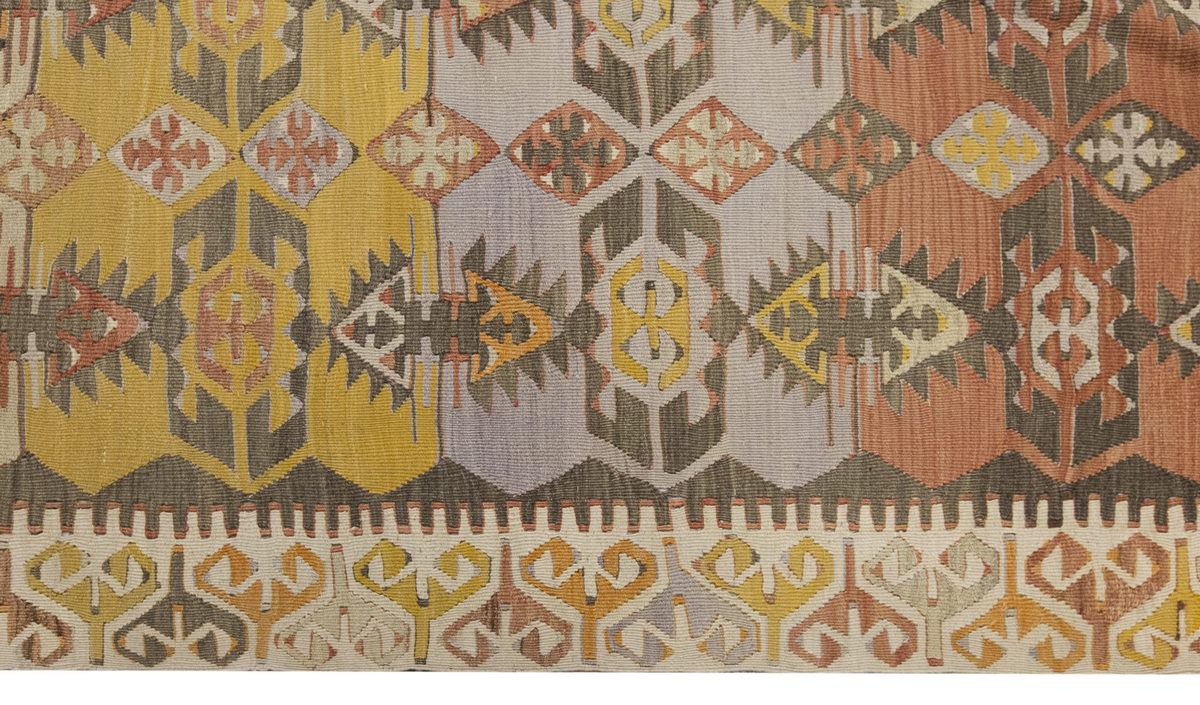 Vintage Large Konya Kilim, 165 x 326 cm / 5.5 x 10.8 ft Kilim